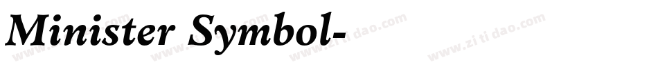 Minister Symbol字体转换